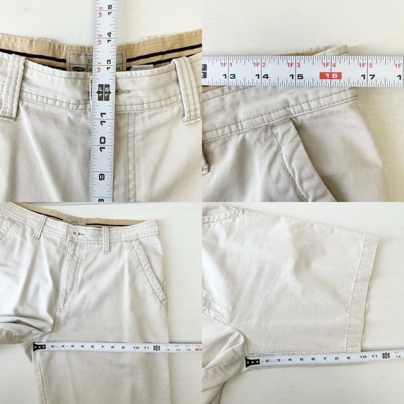 Old Navy Men's Flat Front Chino Shorts Loose Fit Beige Size 33 - Picture 12 of 14
